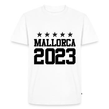 Mallorca 2023 - Men's Premium Organic T-Shirt - white - Front - Nico (187cm)