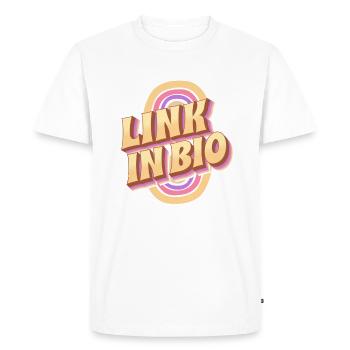 Lien dans Bio - Rainbow - T-shirt Premium bio Homme - blanc - Devant - Nico (187cm)