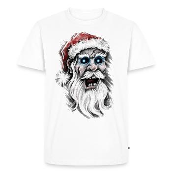 Zombie Santa Claus - T-shirt Premium bio Homme - blanc - Devant - Nico (187cm)