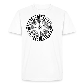 Dresden Gully Gulli Gullideckel arbre de cadeau - T-shirt Premium bio Homme - blanc - Devant - Nico (187cm)
