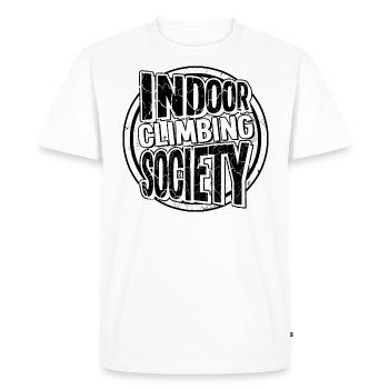 société d'escalade 08 - T-shirt Premium bio Homme - blanc - Devant - Nico (187cm)