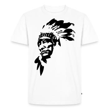 indigène - T-shirt Premium bio Homme - blanc - Devant - Nico (187cm)