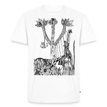 paysage - T-shirt Premium bio Homme - blanc - Devant - Nico (187cm)