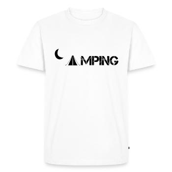Camping - T-shirt Premium bio Homme - blanc - Devant - Nico (187cm)
