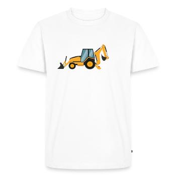 Idée cadeau cadeau pelle - T-shirt Premium bio Homme - blanc - Devant - Nico (187cm)