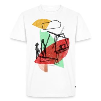 Don Quichotte - T-shirt Premium bio Homme - blanc - Devant - Nico (187cm)