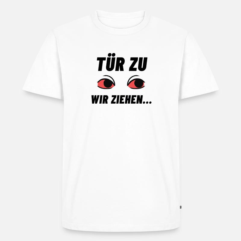 drogen,sprüche,kokain,techno,mdma,geschenk gras - Männer Premium Bio T-Shirt - Weiß