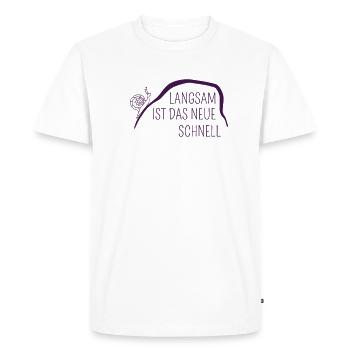Cadeau de slime de montagne lente d'escargot - T-shirt Premium bio Homme - blanc - Devant - Nico (187cm)