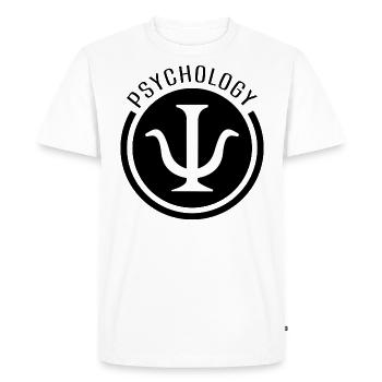 Psychology Student Psychologist Psychology Symbol - Men's Premium Organic T-Shirt - white - Front - Nico (187cm)