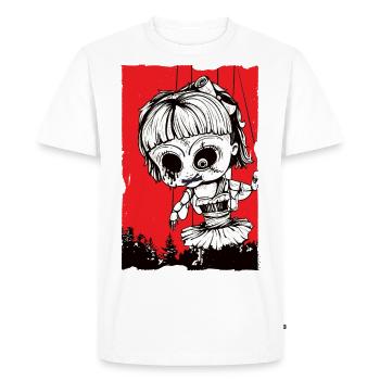 Poupée au-dessus de la forêt - T-shirt Premium bio Homme - blanc - Devant - Nico (187cm)
