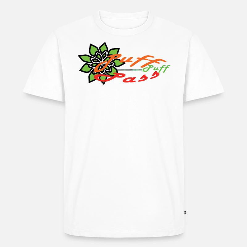 Puff-Puff-Pass !!! - Männer Premium Bio T-Shirt - Weiß