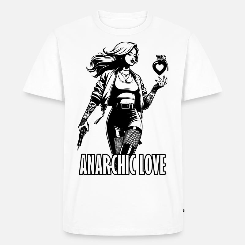 Anar-Chic Love - Männer Premium Bio T-Shirt - Weiß