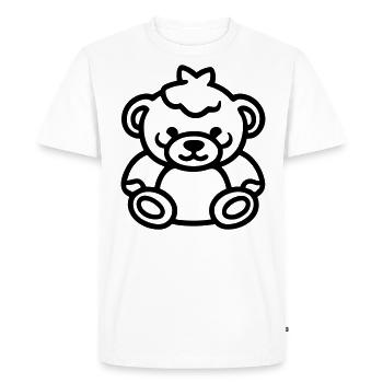 Ours en peluche - T-shirt Premium bio Homme - blanc - Devant - Nico (187cm)
