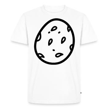 patate - T-shirt Premium bio Homme - blanc - Devant - Nico (187cm)