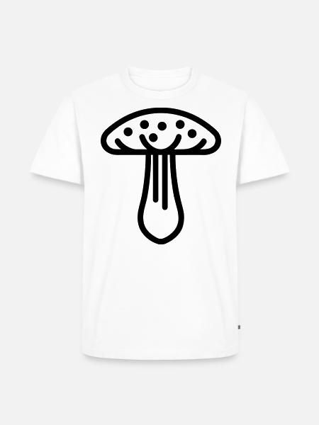 Mushroom - Men's Premium Organic T-Shirt - white