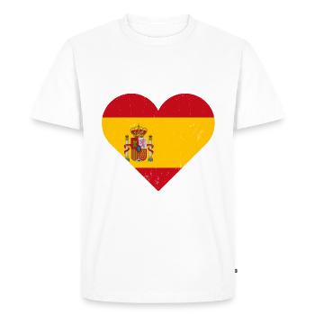 Spain - Men's Premium Organic T-Shirt - white - Front - Nico (187cm)