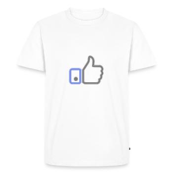 pouce - T-shirt Premium bio Homme - blanc - Devant - Nico (187cm)