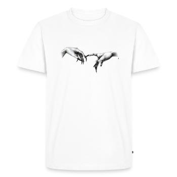Création de Gotka - T-shirt Premium bio Homme - blanc - Devant - Nico (187cm)