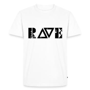 Techno - techno music - rave shirt - Men's Premium Organic T-Shirt - white - Front - Nico (187cm)