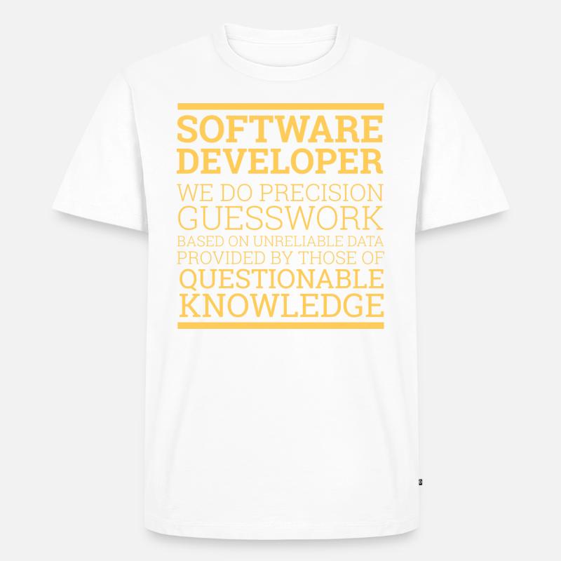 "Software Developer" | Programmer - Men's Premium Organic T-Shirt - undefined