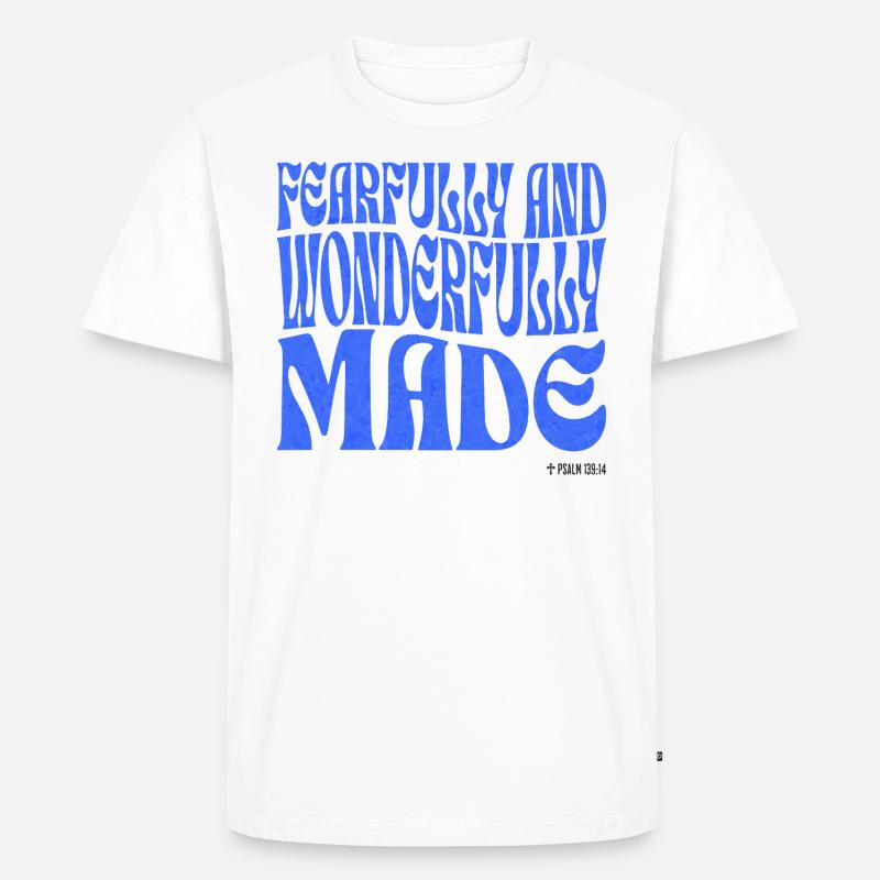 Christentum Christlicher Bibelvers - Männer Premium Bio T-Shirt - Weiß