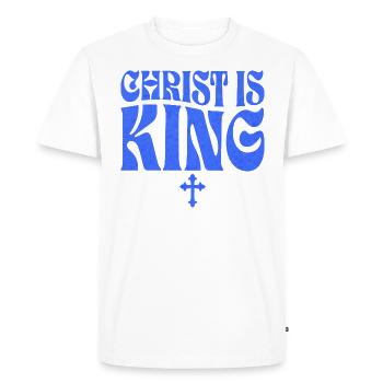 Citation Inspirante Chrétien - T-shirt Premium bio Homme - blanc - Devant - Nico (187cm)