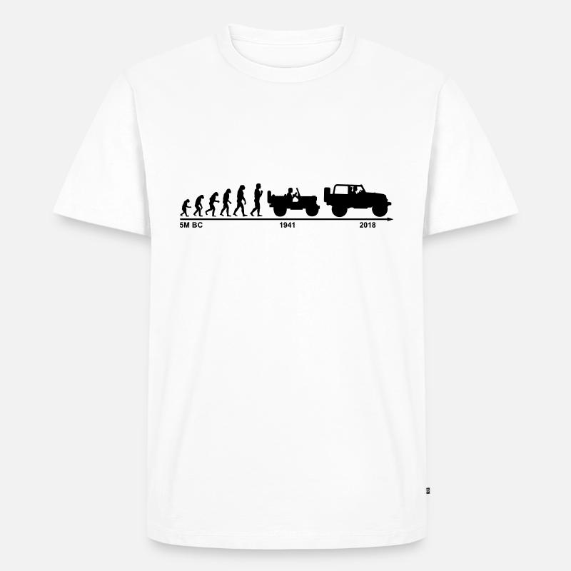 jeep evolution - Männer Premium Bio T-Shirt - Weiß