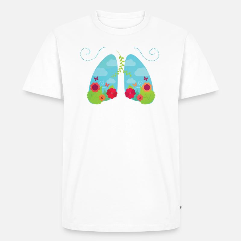 Nichtraucher - Männer Premium Bio T-Shirt - Weiß