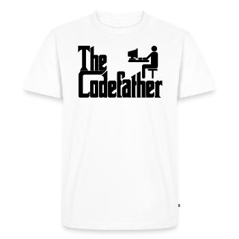 Le cadeau de codage PC Codefather Programmer - T-shirt Premium bio Homme - blanc - Devant - Nico (187cm)