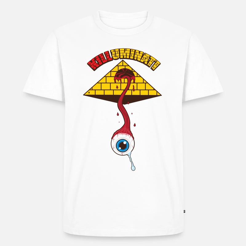 Killuminati - Männer Premium Bio T-Shirt - Weiß