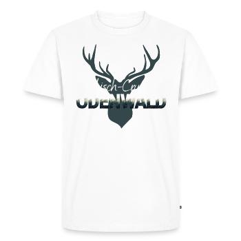 Fränkisch Crumbach Odenwald - Männer Premium Bio T-Shirt - Weiß - Vorne - Nico (187cm)