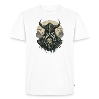 Nordic - Men's Premium Organic T-Shirt - white - Front - Nico (187cm)