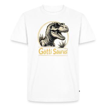 Parrain Saurus - T-shirt Premium bio Homme - blanc - Devant - Nico (187cm)