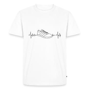 Sneakers - T-shirt Premium bio Homme - blanc - Devant - Nico (187cm)