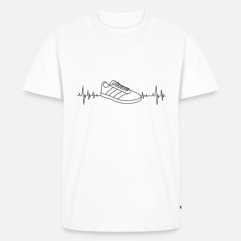Sneaker - Männer Premium Bio T-Shirt - Weiß