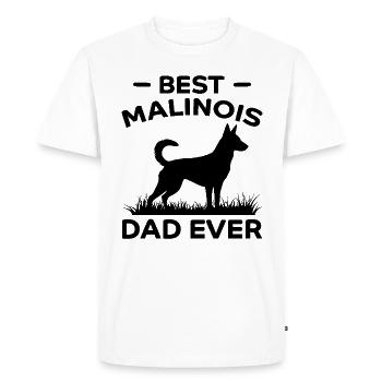 Belgian Shepherd Saying Malinois Gift - Men's Premium Organic T-Shirt - white - Front - Nico (187cm)