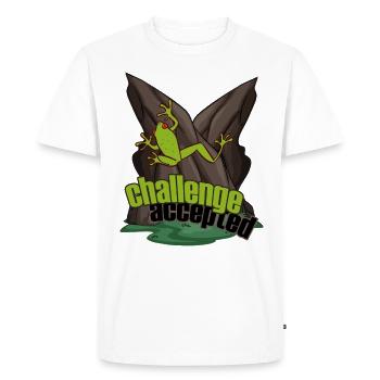 climbing carabiner ice climbing climbing frog - Men's Premium Organic T-Shirt - white - Front - Nico (187cm)