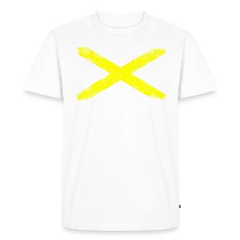 Croix Jaune - T-shirt Premium bio Homme - blanc - Devant - Nico (187cm)
