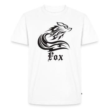Chasseurs de renards Chasser cool Fox - T-shirt Premium bio Homme - blanc - Devant - Nico (187cm)