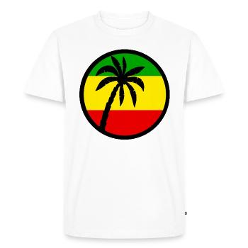 reggae - T-shirt Premium bio Homme - blanc - Devant - Nico (187cm)