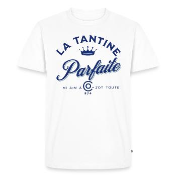 La Tantine Parfaite B - T-shirt Premium bio Homme - blanc - Devant - Nico (187cm)
