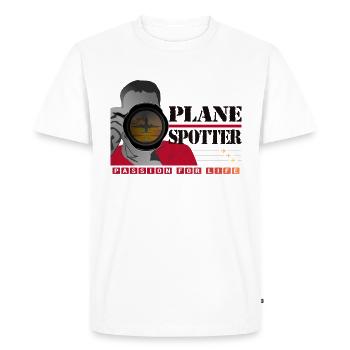 Plane Spotter - Passion for Life - Blanc - T-shirt Premium bio Homme - blanc - Devant - Nico (187cm)