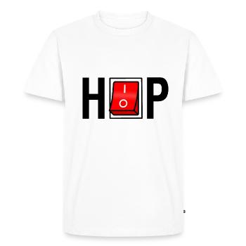 hip hop, rap, musique - T-shirt Premium bio Homme - blanc - Devant - Nico (187cm)