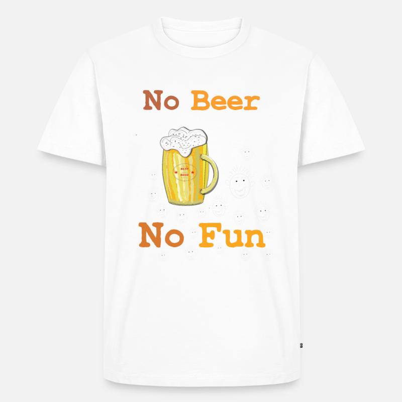 No Beer no Fun - Männer Premium Bio T-Shirt - undefined