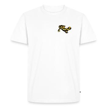 Fire Salamander Logo True Salamander Fire Newt - Men's Premium Organic T-Shirt - white - Front - Nico (187cm)