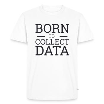 « Data Scientist Collect Data | Data Scientist » - T-shirt Premium bio Homme - blanc - Devant - Nico (187cm)