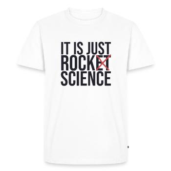 "Geology Rock Science | Geology" - Men's Premium Organic T-Shirt - white - Front - Nico (187cm)