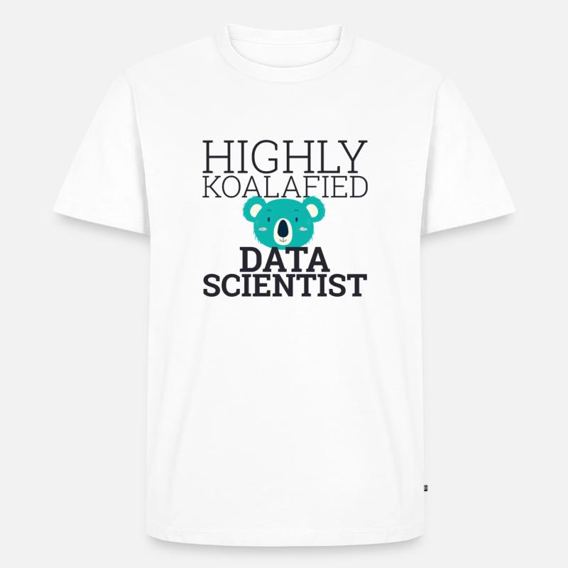"Data Scientist Koalafied | Data Scientist" - Men's Premium Organic T-Shirt - white