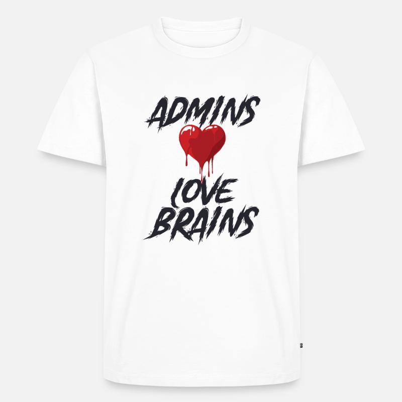 "Admin Halloween | Admin" - Männer Premium Bio T-Shirt - Weiß