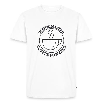 "Scrum Master Coffee | " Scrum Master"" - Men's Premium Organic T-Shirt - white - Front - Nico (187cm)